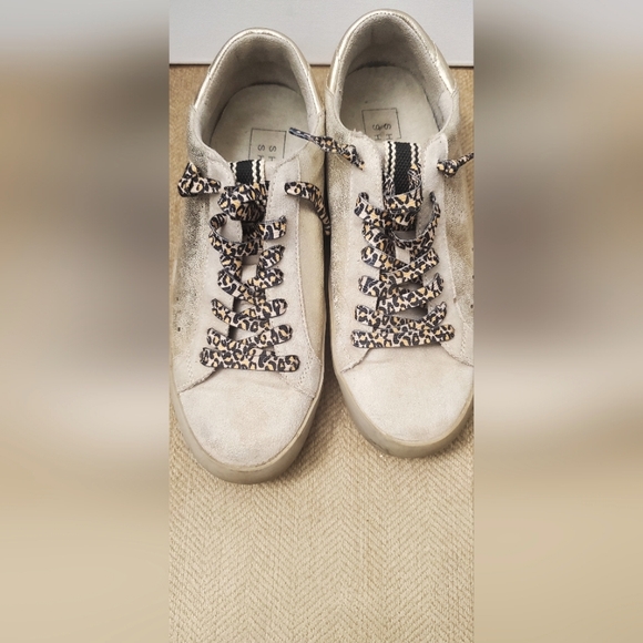 SZ 6 WOMENS SHU SHOP MIA GOLD STAR FASHION SNEAKER - Picture 5 of 9